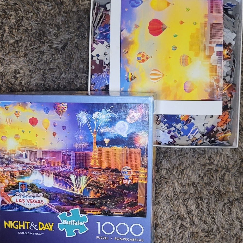 🧩 Puzzle 🧩 Night & Day Fabulous Last Vegas 1000 Piece